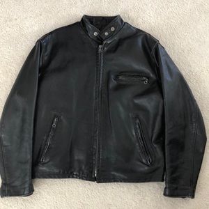 Schott 641 leather motorcycle jacket
